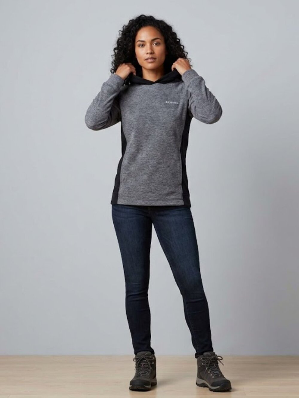 Columbia Jacket‎ Hoodie Grey/Black Medium